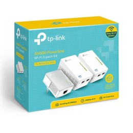 ÷ Homeplug wifi tp-link tl-wpa4220t kit 300mb av600 con 2 puertos ethernet kit compuesto de dos tl-wpa